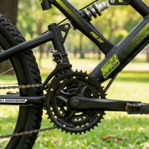 Bicicleta Aro 26 Colli 21v EXCLUSIVA Gps Freio A Disco E Suspensão – Preto Fosco/ Amarelo Neon