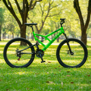 Bicicleta Aro 26 Colli 21v EXCLUSIVA Gps Freio A Disco E Suspensão – Verde Neon
