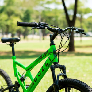 Bicicleta Aro 26 Colli 21v EXCLUSIVA Gps Freio A Disco E Suspensão – Verde Neon
