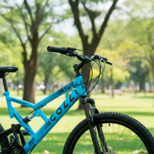 Bicicleta Aro 26 Colli 21v EXCLUSIVA Gps Freio A Disco E Suspensão – Azul Champanhe