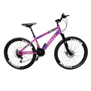 Bicicleta Aro 26 Colli Monaco 21v Freio A Disco E Suspensão – Rosa Neon