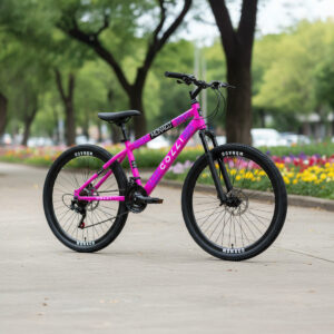 Bicicleta Aro 26 Colli Monaco 21v Freio A Disco E Suspensão – Rosa Neon