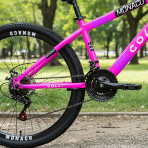 Bicicleta Aro 26 Colli Monaco 21v Freio A Disco E Suspensão – Rosa Neon