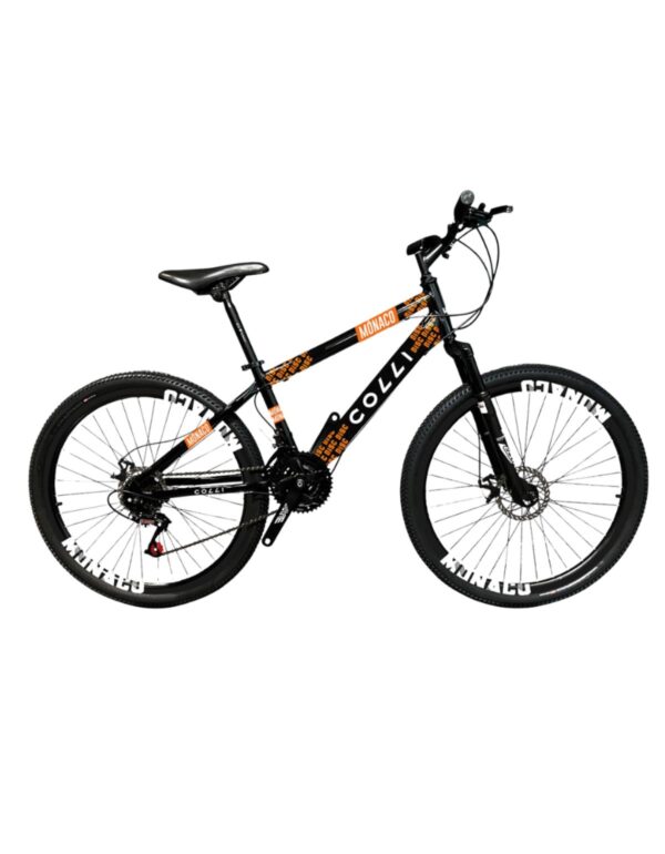 Bicicleta Aro 26 Colli Mônaco 21v Freio A Disco E Suspensão – Preto Fosco