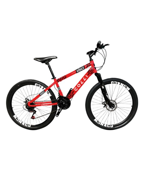 Bicicleta Aro 26 Colli Mônaco 21v Freio A Disco E Suspensão – Vermelho
