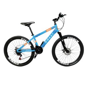 Bicicleta Aro 26 Colli Mônaco 21v Freio A Disco E Suspensão – Azul Champanhe