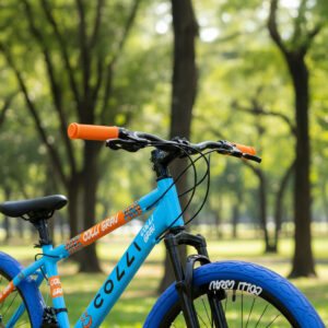Bicicleta Aro 26 Colli Grau 21V Freio A Disco E Suspensão – Azul Champanhe