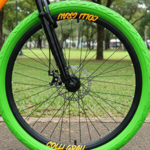 Bicicleta Aro 26 Colli Grau 21V Freio A Disco E Suspensão – Laranja Neon