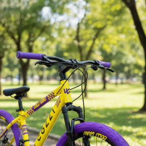 Bicicleta Aro 26 Colli Grau 21V Freio A Disco E Suspensão – Amarelo Fosco