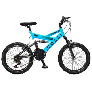 Bicicleta Aro 20 Colli Gps 21 Marchas Dupla Suspensão – Azul Champanhe