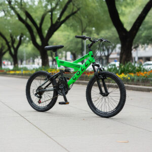 Bicicleta Aro 20 Colli Gps 21 Marchas Dupla Suspensão – Verde Neon