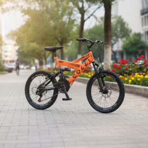 Bicicleta Aro 20 Colli Gps 21 Marchas Dupla Suspensão – Laranja Neon