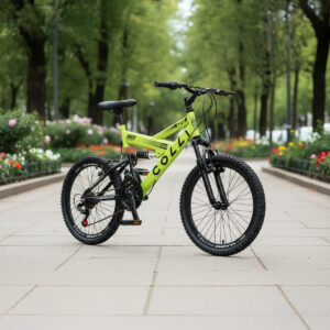Bicicleta Aro 20 Colli Gps 21 Marchas Dupla Suspensão – Amarelo Neon
