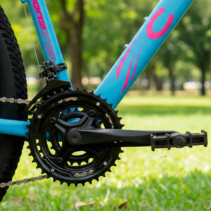 Bicicleta Aro 29 Colli Eudora Alumínio 21v Freio A Disco – Azul Champanhe/Rosa Neon