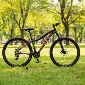 Bicicleta Aro 29 Colli Eudora Alumínio 21v Freio A Disco – Preto Pink e Laranja