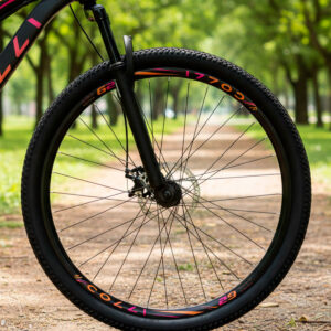Bicicleta Aro 29 Colli Eudora Alumínio 21v Freio A Disco – Preto Pink e Laranja