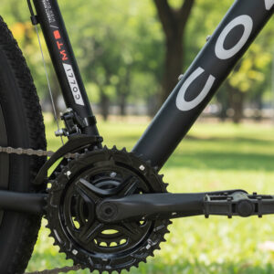 Bicicleta Aro 29 Colli Toronto Shimano 21v Freio A Disco – Preto Fosco e Laranja Neon
