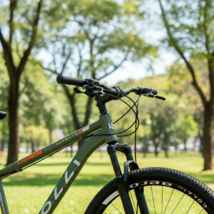Bicicleta Aro 29 Colli Toronto Shimano 21v Freio A Disco – Verde Militar e Laranja