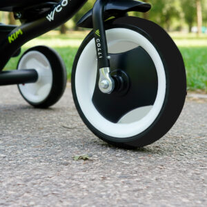 Triciclo Infantil Colli Aro 12 Com Cesto Duplo Kim Preto Fosco