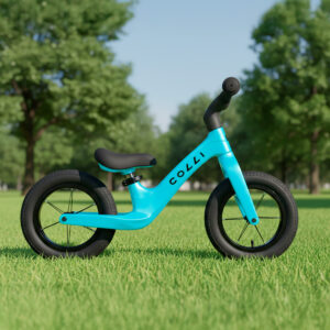 Bicicleta De Equilíbrio Infantil Colli Pitukinha Aro 12 – Azul Champanhe