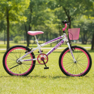 Bicicleta Infantil Colli Jully Aro 20 Com Cestinha – Branco