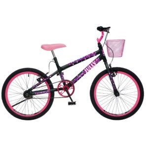 Bicicleta Infantil Colli Jully Aro 20 Com Cestinha – Preto Fosco