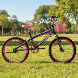 Bicicleta Infantil Colli Jully Aro 20 Com Cestinha – Preto Fosco
