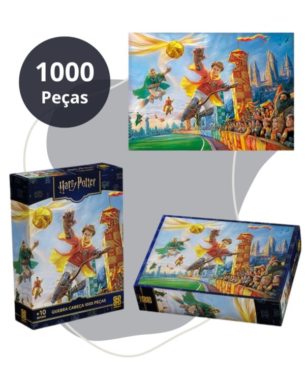 Quebra Cabeça 1000 Peças Harry Potter –  Quadribol – Grow