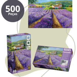Quebra Cabeça 500 Peças Campos de Lavanda – Grow