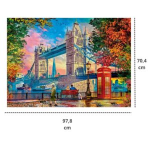 Quebra Cabeça 2000 Peças Tower Bridge no Outono – Grow