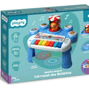 Mesinha Musical Infantil Carrossel Bichinhos Luz E Som – Cardoso