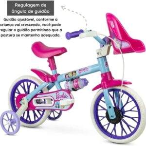 Bicicleta Infantil Aro 12 Nathor Barbie