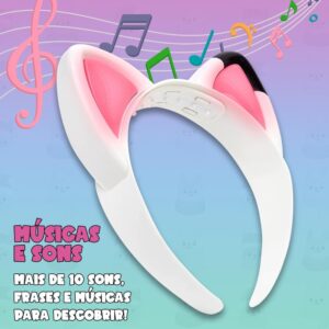 Orelhas Musicais Mágicas Gabby’s Dollhouse Tiara Luz E Som Sunny