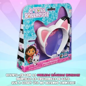 Orelhas Musicais Mágicas Gabby’s Dollhouse Tiara Luz E Som Sunny