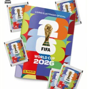 Kit 12 Pacotes + Album Brochura FIFA WORLD CUP 2026 PANINI Copa do Mundo 2026