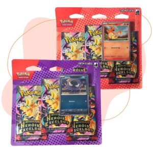 Pokemon Heróis Excelsos Mega Evolução 19 Cartas PACK VERMELHO