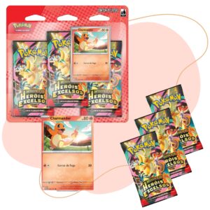 Pokemon Heróis Excelsos Mega Evolução 19 Cartas PACK VERMELHO