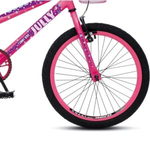 Bicicleta Infantil Colli Jully Aro 20 Com Cestinha – Rosa Neon