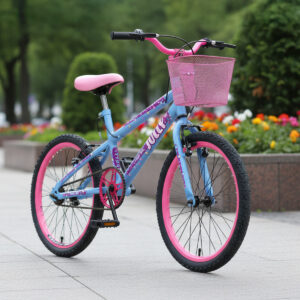 Bicicleta Infantil Colli Jully Aro 20 Com Cestinha – Azul Champanhe