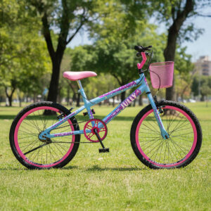 Bicicleta Infantil Colli Jully Aro 20 Com Cestinha – Azul Champanhe