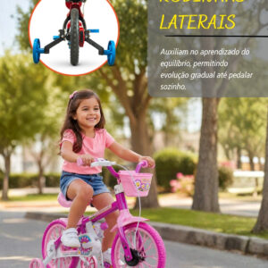 Bicicleta Infantil Aro 12 Nathor Flower 12