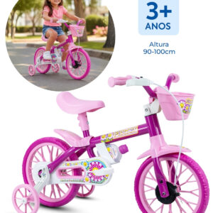 Bicicleta Infantil Aro 12 Nathor Flower 12