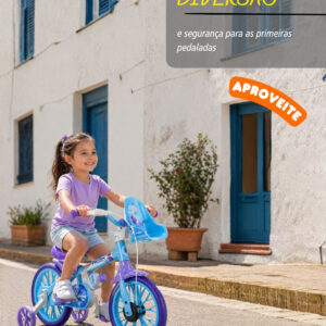 Bicicleta Infantil Aro 12 Nathor Frozen