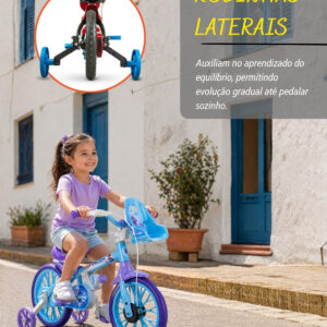 Bicicleta Infantil Aro 12 Nathor Frozen