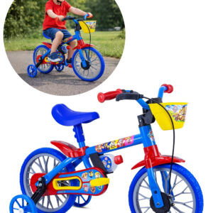 Bicicleta Infantil Aro 12 Nathor Patrulha Canina
