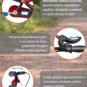 Bicicleta Infantil Aro 12 Nathor Patrulha Canina