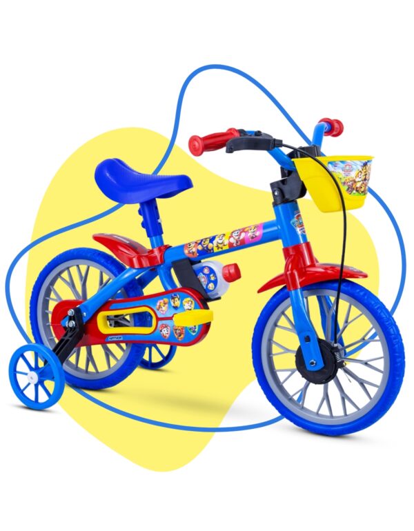 Bicicleta Infantil Aro 12 Nathor Patrulha Canina