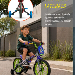Bicicleta Infantil Aro 16 Nathor Buzz Toy Story