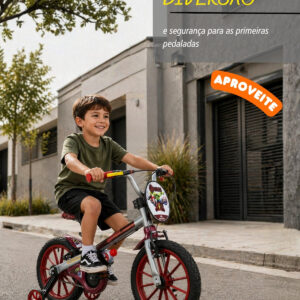 Bicicleta Infantil Aro 16 Nathor AVENGERS