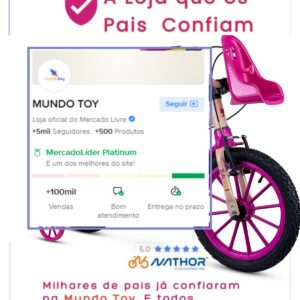 Bicicleta Infantil Aro 16 Nathor BARBIE 2